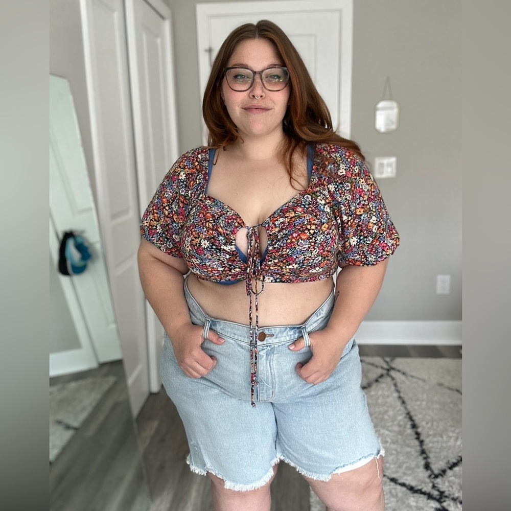 Light Wash Bermuda Denim Shorts